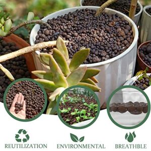 Malifea 2LBS Leca Expanded Clay Pebbles Hydroponics Supplies for Indoor Garden Plants