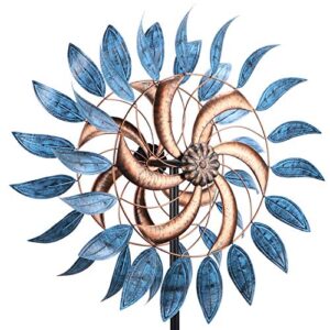 Wind Spinner Large Wind Mill Metal Outdoor Indoor Large Two-Way Wind Sculptures for Garden Patio Yard Decor