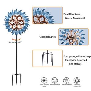 Wind Spinner Large Wind Mill Metal Outdoor Indoor Large Two-Way Wind Sculptures for Garden Patio Yard Decor