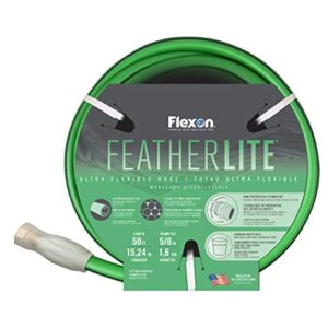 flexon featherlite 5/8 x 50 flexible garden hose, 50 ft, green