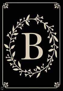 briarwood lane classic monogram letter b garden flag everyday 12.5″ x 18″