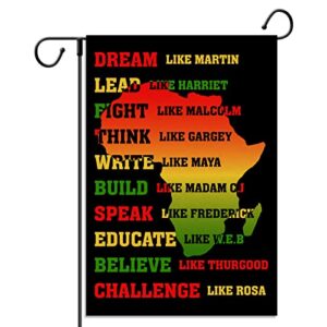 juneteenth garden flag black history month african american independence day vertical double sized yard outdoor decoration