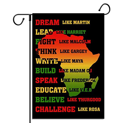 Juneteenth Garden Flag Black History Month African American Independence Day Vertical Double Sized Yard Outdoor Decoration