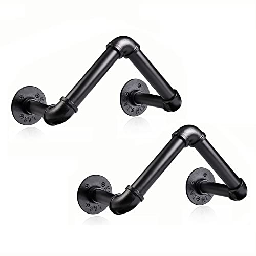 psqoong Garden Hose Holder, Water Hose Holder Wall Mount, Hose Hanger Holds Up to 125 ft Water Hose, Garden Hose Storage, Heavy Duty Hose Caddy, Hose Hook, Hose Organizer for Outside (2 pack)