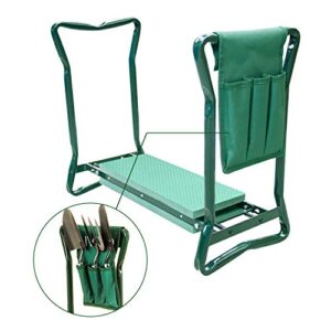 Novinex Folding Gardening Seat and Kneeler With Soft Eva Pad Seat with Stool Chair Pouch Home Gardening Supplies Garden Home Kneeler Seat Pad