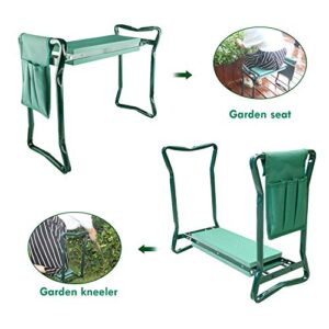 Novinex Folding Gardening Seat and Kneeler With Soft Eva Pad Seat with Stool Chair Pouch Home Gardening Supplies Garden Home Kneeler Seat Pad