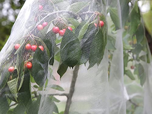 Unves 10'x20' Garden Netting, Mosquito Netting Plant Covers Insect Bird Netting Protection Netting for Vegetable Fruits, Mesh Netting Pest Barrier Protect Garden Plant from Birds Bugs