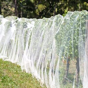 Unves 10'x20' Garden Netting, Mosquito Netting Plant Covers Insect Bird Netting Protection Netting for Vegetable Fruits, Mesh Netting Pest Barrier Protect Garden Plant from Birds Bugs