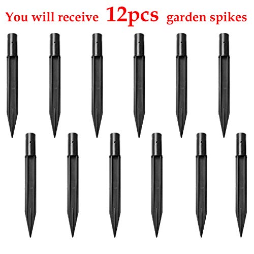 Solar Light Stakes Path Light Replacement Plastic Stakes Ground Solar Torch Light Spikes for Garden Lamps Small Size(12PCS)