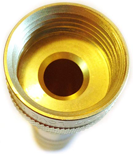 Hose Nozzle High Pressure - Lead-Free Brass for Car Or Garden - Solid Brass - 2 Nozzle Set - Adjustable Water Sprayer from Spray to Jet - Heavy Duty - Fits Standard Hoses - with Gardening E-Book