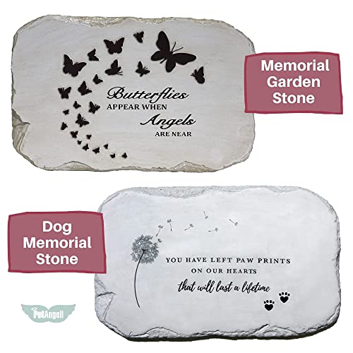 Memorial Stones for Loved Ones, Memorial Plaque for Outdoors, Memorial Garden Stones in Memory of Loved Ones, Pet Memorial Stone, Garden Remembrance Stones - 10.5 x 7 x 0.5 inches, Waterproof Resin