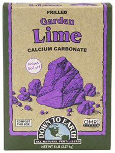 down to earth organic garden lime calcium carbonate, 5lb