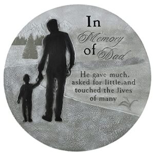 boulevard east concepts dad memorial garden stone indoor outdoor father remembrance stepping stone gifts