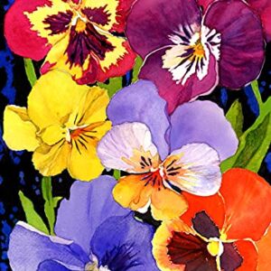 Toland Home Garden 1012552 Pansy Perfection Spring Flag 28x40 Inch Double Sided Spring Garden Flag for Outdoor House Flower Flag Yard Decoration