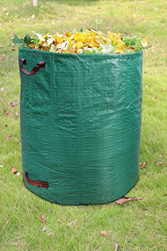 PHYEX 5-Pack 72 Gallons Garden Bag Heavy Duty Gardening Bags, Lawn Pool Garden Leaf Waste Rubbish Plants Grass Bag (5 X 72Gallons)