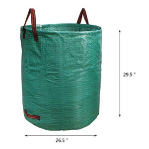 PHYEX 5-Pack 72 Gallons Garden Bag Heavy Duty Gardening Bags, Lawn Pool Garden Leaf Waste Rubbish Plants Grass Bag (5 X 72Gallons)