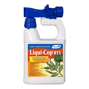 monterey lg3190 liqui-cop copper garden spray fungicide for disease prevention, 32-ounce rts, 32 oz