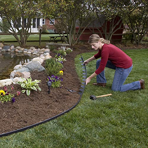 EasyFlex No-Dig Landscape Edging Kit - 100 ft., Black