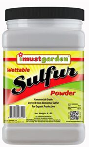 i must garden dusting wettable sulfur powder: organic & natural – 4lb jar