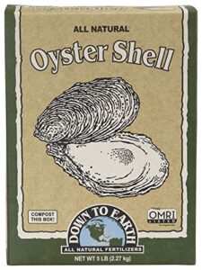 down to earth organic white oyster shell omri, 5 lb