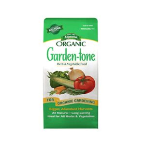 Espoma Organic Garden-Tone 3-4-4 Organic Fertilizer for Cool & Warm Season Vegetables and Herbs. Grow an Abundant Harvest of Nutritious and Flavorful Vegetables – 4 lb. Bag