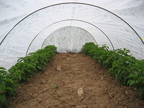 growbiggerplants Agribon AG-30 Floating Row Crop Cover/Frost Blanket/Frost Cloth/Garden Fabric Plant Cover - Ebook Included (83" X50')