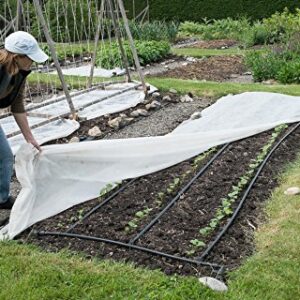 growbiggerplants Agribon AG-30 Floating Row Crop Cover/Frost Blanket/Frost Cloth/Garden Fabric Plant Cover - Ebook Included (83" X50')