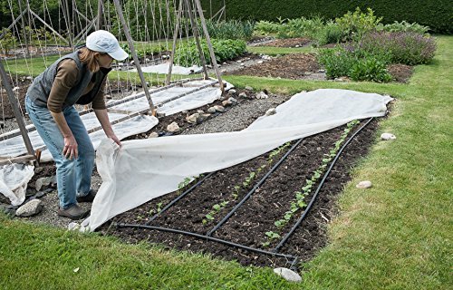 growbiggerplants Agribon AG-30 Floating Row Crop Cover/Frost Blanket/Frost Cloth/Garden Fabric Plant Cover - Ebook Included (83" X50')