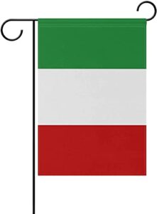mflagperft italy garden flags 12 x 18 inches double sided vivid color and fade proof small italian yard flags for indoor and outdoor decorations (italy)
