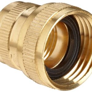 Anderson Metals - 57401-1212 Brass Garden Hose Fitting, Swivel, 3/4" Female Hose ID x 3/4" Female Pipe