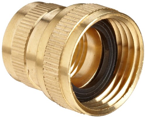 Anderson Metals - 57401-1212 Brass Garden Hose Fitting, Swivel, 3/4" Female Hose ID x 3/4" Female Pipe