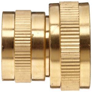 Anderson Metals - 57401-1212 Brass Garden Hose Fitting, Swivel, 3/4" Female Hose ID x 3/4" Female Pipe