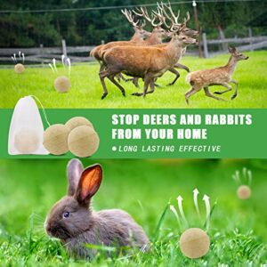 Deer Repellent, 12Pack Natural Deer Stopper Repellent, Rabbit Repellent Powerful Deer Deterrent for Outdoor Garden Plant Tree Yard, Safe for Deer and Plants