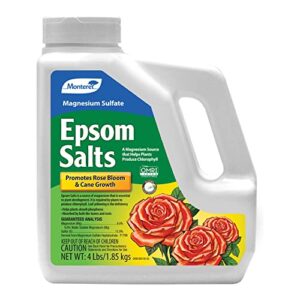 monterey lg7220 epsom salt for plants magnesium sulfate for gardening, 4 lb