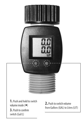 Rainwave RW-9FM LCD Digital Water Flow Meter