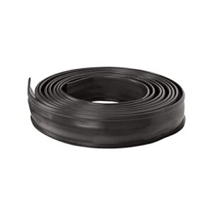 Suncast 20 ft. Plastic Landscape Edging Roll for Garden, Flower Beds, and Lawn, Black