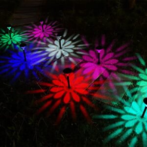 TWINSLUXES 8 Pack Solar Pathway Lights Outdoor,Color Changing Waterproof Garden Lights, Up to 12 Hrs LED Landscape Path Lighting Auto ON/Off Solar Yard Lights for Patio, Walkway,Garden Decoration.