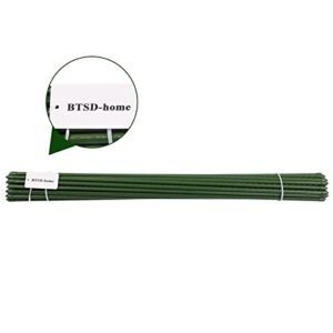 BTSD-home Garden Stakes 30 Inches Steel Plant Stakes Sturdy Tomato Stakes, Pack of 25