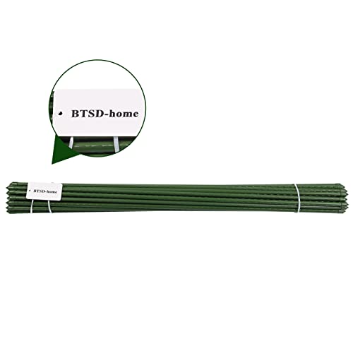 BTSD-home Garden Stakes 30 Inches Steel Plant Stakes Sturdy Tomato Stakes, Pack of 25