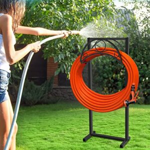 ZSPENG Garden Hose Holder, Detachable Metal Hose Storage, Thicker Heavy Duty Hose Stand, Freestanding Water Hose Holder Reels for outside Yard.