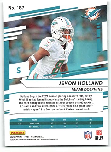 2022 Panini Prestige #187 Jevon Holland Miami Dolphins NFL Football Trading Card