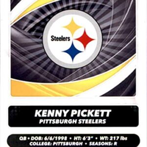 2022 Panini NFL Sticker Card #84 Kenny Pickett Pittsburgh Steelers Rookie Football Card