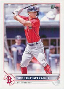 2022 topps update #us129 rob refsnyder red sox baseball mlb