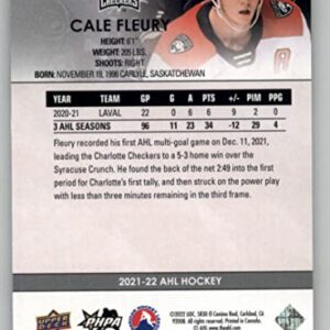 2021-22 Upper Deck AHL #27 Cale Fleury RC Rookie Charlotte Checkers Hockey Trading Card