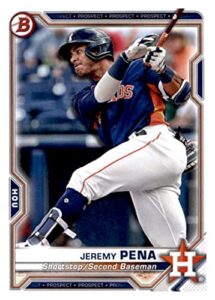 2021 bowman prospects #bp-11 jeremy pena houston astros baseball nm-mt