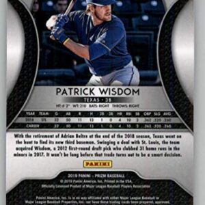 2019 Panini Prizm #72 Patrick Wisdom Texas Rangers RC Rookie Card Official MLB PA Baseball Card in Raw (NM or Better) Condition