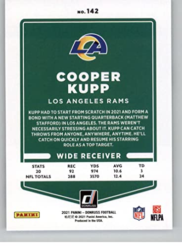 2021 Donruss #142 Cooper Kupp Los Angeles Rams NFL Football Card NM-MT