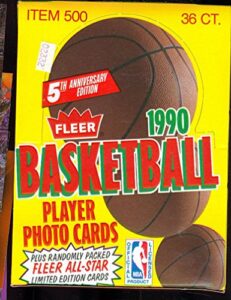 1990-91 fleer basketball card set wax pack box nba michael jordan