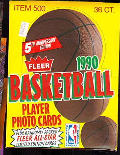 1990-91 Fleer Basketball Card Set Wax Pack Box NBA Michael Jordan