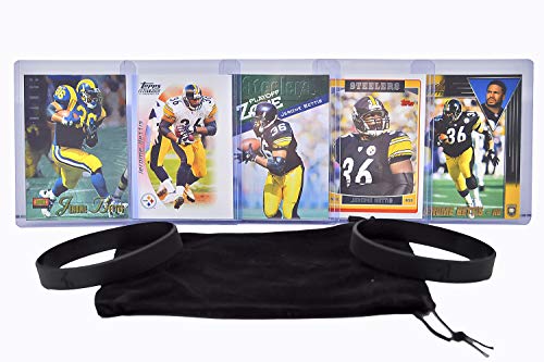 Jerome Bettis Football Cards (5) Assorted Bundle - Pittsburgh Steelers Trading Card Gift Set